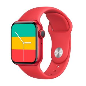 SMARTWATCH T500 PLUS SERIES 6 VERMELHO SPACE ALUMINUM CASE 44MM PARA APPLE E AND