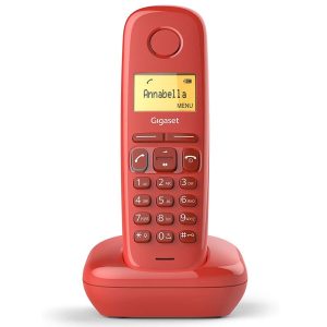 TELEFONE FIXO WIRELESS GIGASET A170 SINGLE VERMELHO