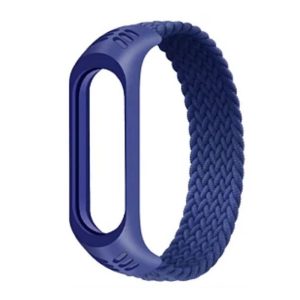 PULSEIRA SILICONE NEW SCIENCE MI BAND M3/M4/M5/M6/M7 AZUL ESCURO CORDA