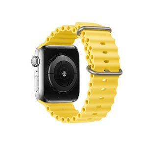 PULSEIRA WATCH 42MM/44MM/45MM/49MM AMARELO SILICONE