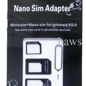 ADAPTADOR DE CARTÃO NOOSY SIM 3 EM 1 PRETO