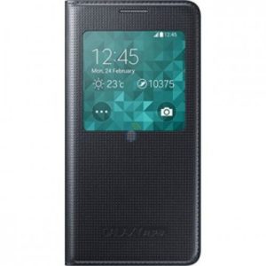 CAPA FLIP COVER S-VIEW SAMSUNG GALAXY ALPHA G850 PRETO EF-CG850BBEGWW
