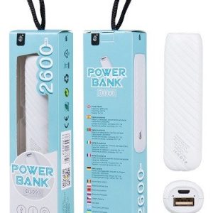 POWER BANK ONE PLUS D3093 2600MAH ESPIRAL BRANCO