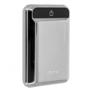 POWER BANK MTK K3632 CINZA 10000MAH 2USB