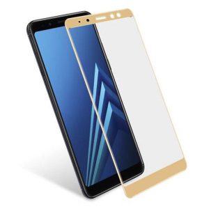 PELICULA DE VIDRO 5D COMPLETA SAMSUNG GALAXY A8 2018 / A5 2018 5.6" DOURADO