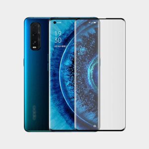 PELICULA DE VIDRO 5D COMPLETA CURVADO OPPO FIND X2 6.7" PRETO
