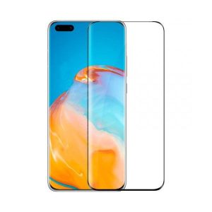 PELICULA DE VIDRO 5D COMPLETA CURVADO HUAWEI MATE 40 6.5" PRETO