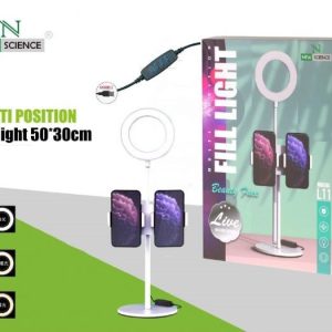 RING LIGHT NEW SCIENCE L11 BRANCO MULTI POSITION / SUPPORT DUAL PHONES