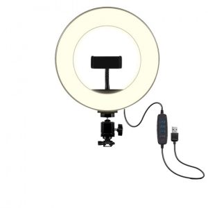 RING LIGHT NEW SCIENCE LR08 PRETO 11W 64/ SOPRTE DE LAMPARA RGB, MULTI LIGHTS,