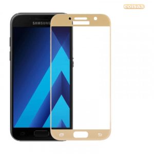 PELICULA DE VIDRO 5D COMPLETA SAMSUNG GALAXY A3 2017 4.7" DOURADO