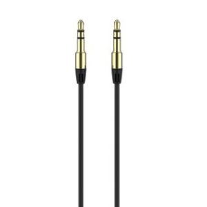 CABO AUX ONE PLUS B5314 PRETO 3.5MM 3M FIDELITY SOUND PARA COLUNAS/TELEMÓVEIS/PO