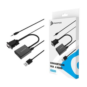 ADAPTADOR DE VGA PARA HDMI PACIFICO NP-HD769 PRETO