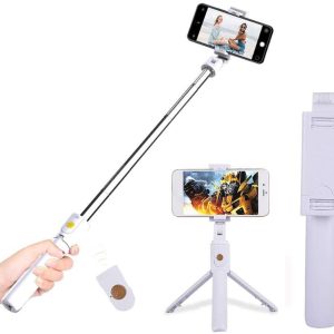 SELFIE STICK NEW SCIENCE K07 BRANCO COM TRIPÉ