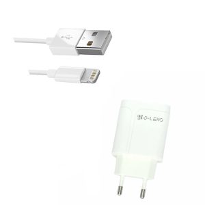 CARREGADOR UNIVERSAL PARA IPHONE SUPER FAST CHARGE 2.4A BRANCO USB-C 1M AC-106