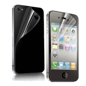 PELICULA DE VIDRO APPLE IPHONE 4/IPHONE 4S 3.5" TRANSPARENTE FRONT/BACK