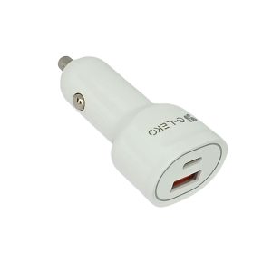 ADAPTADOR DE ISQUEIRO G-LEKO DC-26 BRANCO 20W/24V/USB E TIPO C