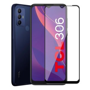 PELICULA DE VIDRO 5D COMPLETA TCL 306 6.52" PRETO