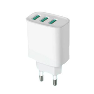 ADAPTADOR USB NEW SCIENCE SLD-T16 BRANCO 30W/6.0A/3USB CARGA SUPER RÁPIDA