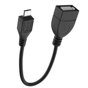 CABO OTG ONE PLUS AS103 PRETO PARA MINI USB