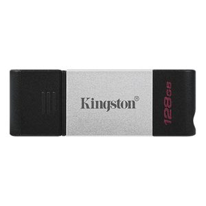 PENDRIVE KINGSTON 128GB PRATA DATA TRAVELER 80 3.2 USB-C