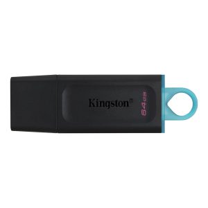 PENDRIVE KINGSTON 64GB PRETO DATA TRAVELER EXODIA 3.2 USB