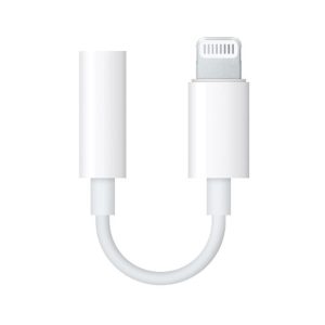 LIGHTNING TO HEADPHONE JACK ADAPTER ACCETEL AU112 BRANCO BTS IPHONE PARA 3.5MM