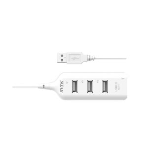 USB 2.0 HUB MTK AT658 BRANCO 4 PORTS
