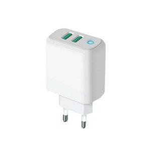 ADAPTADOR USB NEW SCIENCE SLD-T15 BRANCO 24W/2.4+2.4A/2 USB