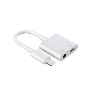 LIGHTNING TO HEADPHONE JACK ADAPTER NEW SCIENCE REF:0396 BRANCO 3.5MM E LIGHTNIN