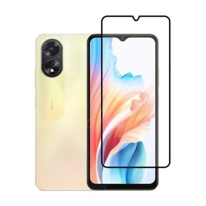 PELICULA DE VIDRO 5D COMPLETA OPPO A38/A18 6.56" PRETO