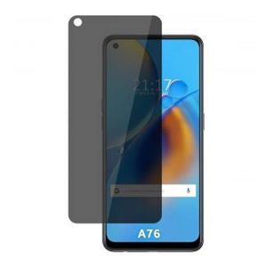 PELICULA DE VIDRO ANTI-SPY OPPO A76 PRETO PRIVACY