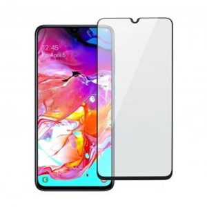 PELICULA DE VIDRO 5D COMPLETA SAMSUNG GALAXY A70/A70S 6.7" PRETO ANTI-ESTATICO