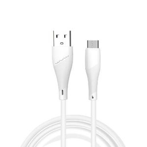 CABO DE DADOS WUW X196 BRANCO 2.4A 1M PARA MICRO USB