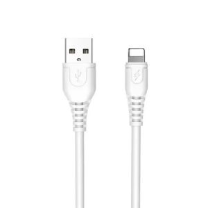 CABO DE DADOS WUW X166 BRANCO 2A 1M PARA IPHONE