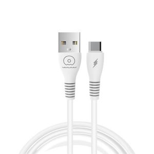 CABO DE DADOS USB TIPO C WUW X195 BRANCO 2.4A 1M
