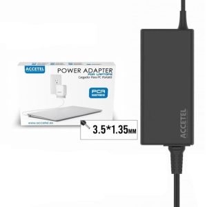 CARREGADOR DE PORTÁTIL ACCETEL PCA-068 PRETO 40W 19.5V 2.05A 3.5*1.35 PARA HP