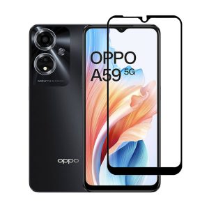 PELICULA DE VIDRO 5D COMPLETA OPPO A59 6.56" PRETO