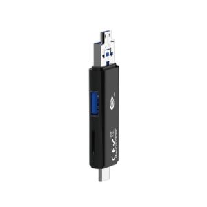 ADAPTADOR DE USB TIPO C PARA USB OTG ONE PLUS NB1470 PRETO 5 IN 1 TYPE-C/USB/MIC