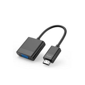 ADAPTADOR DE HDMI PARA VGA MTK TB1435 PRETO 1080P 15CM