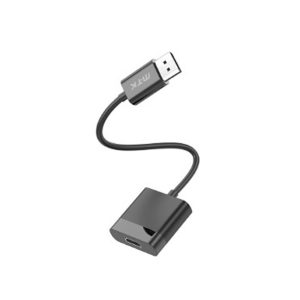 ADAPTADOR DP (MACHO) PARA HDMI (FÊMEA) MTK TB1421 PRETO 4K 15CM