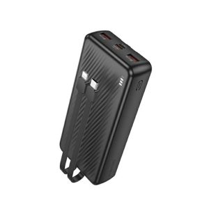 POWER BANK BOROFONE BJ57A PRETO 20000MAH INPUT MICRO/USB E USB-C/OUTPUT USB-C E