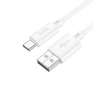 CABO DE DADOS USB TIPO C HOCO X88 BRANCO 3.0A 1M