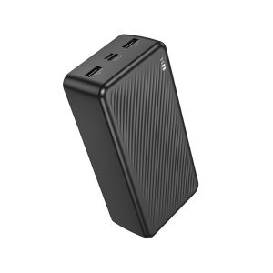 POWER BANK BOROFONE BJ55B PRETO 30000MAH 2 INPUT MICRO E USB-C/2 USB OUTPUT