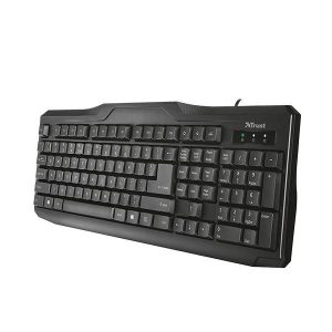 TECLADO USB TRUST CLASSICLINE SPILL RESISTANT PRETO (USB - IDIOMA PORTUGUÊS - TE