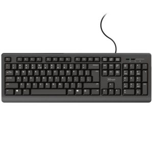 TECLADO USB TRUST PRIMO PRETO SPILL RESISTANT