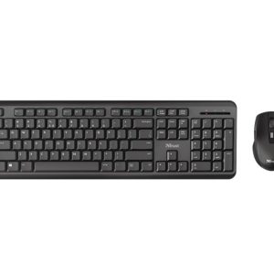 TECLADO COM RATO TRUST ODY PRETO SILENT AND WIRELESS