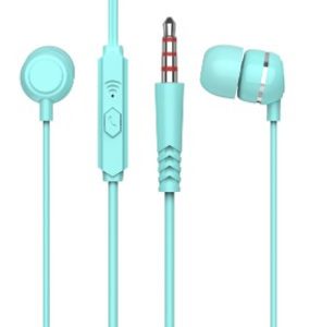 AURICULAR ONE PLUS NC3148 AZUL 3.5MM PLUG TYPE HIGH SOUND QUILTY WITH MICROPHONE
