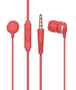 AURICULAR ONE PLUS NC3148 VERMELHO 3.5MM PLUG TYPE HIGH SOUND QUILTY
