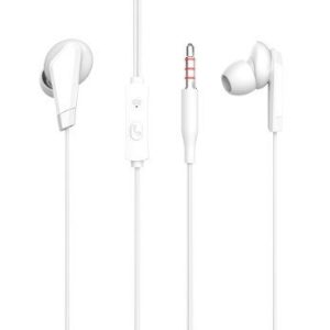 AURICULAR ONE PLUS NC3144 BRANCO 1.2M 3.5MM HIGH CLEARITY MIC
