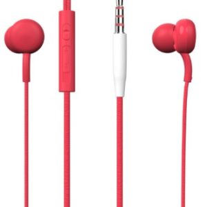 AURICULAR ONE PLUS C5851 VERMELHO 3.5MM PLUG TYPE HIGH SOUND QUILTY